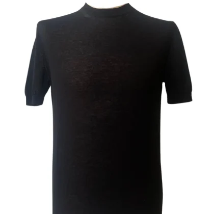 Knitted T-Shirt Man A Paper Kid Uomo - Nero/Black