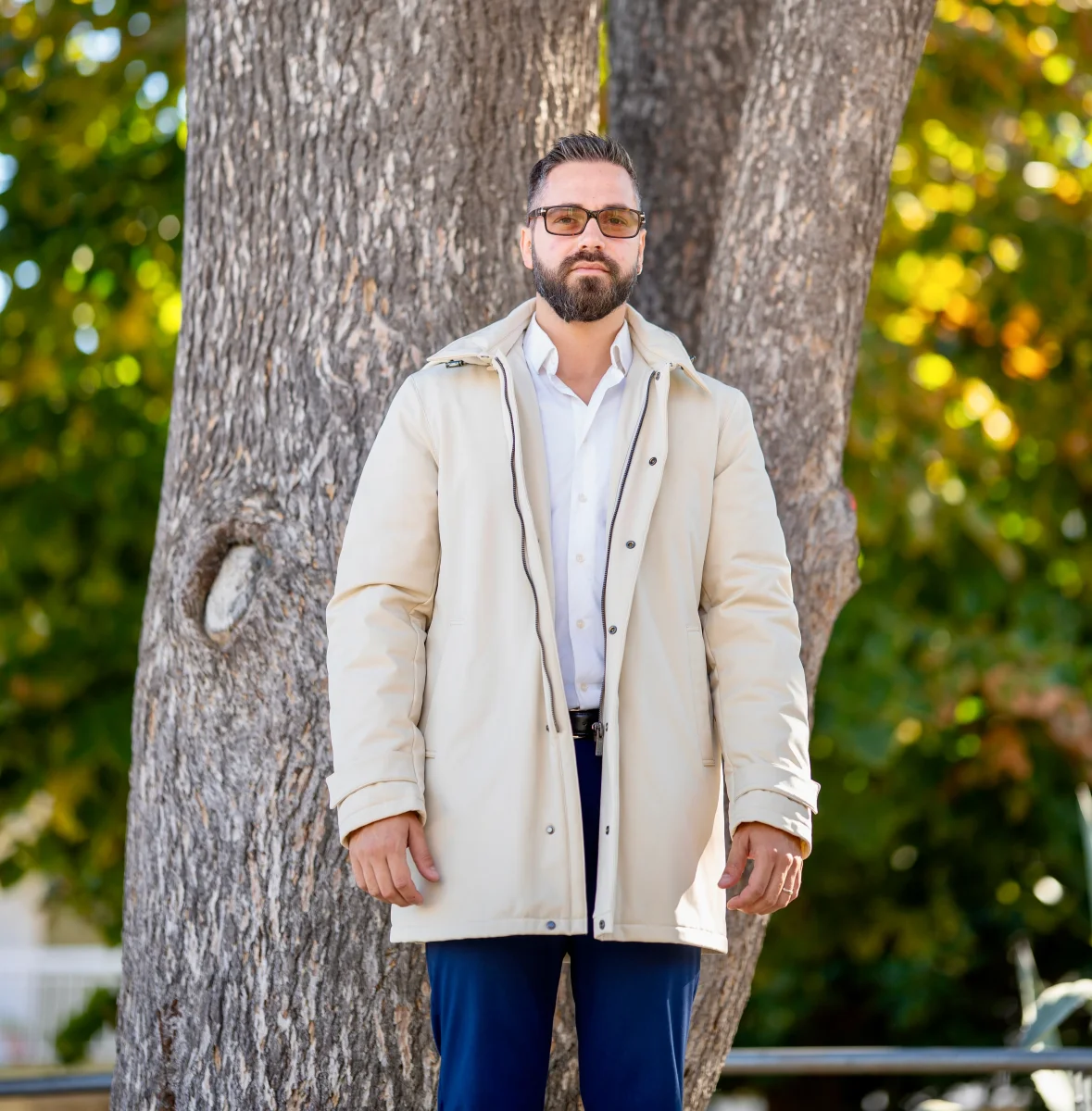 Giacca Parka Uomo Beige - immagine 2