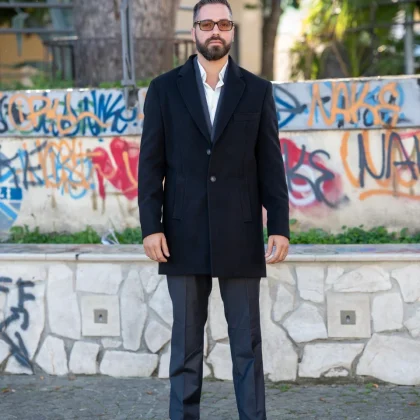 Cappotto Uomo Nero