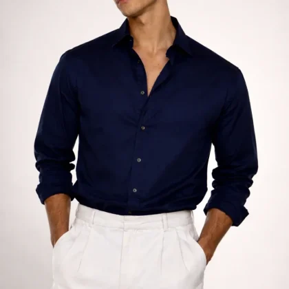 Camicia blu notte