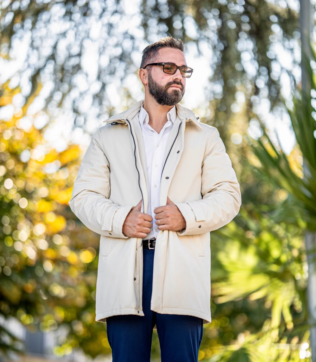 Giacca Parka Uomo Beige - immagine 3