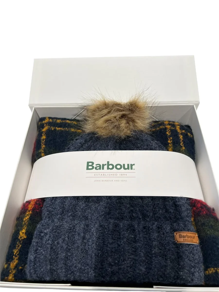 SET UNISEX SCIARPA E CAPPELLO BARBOUR - immagine 2