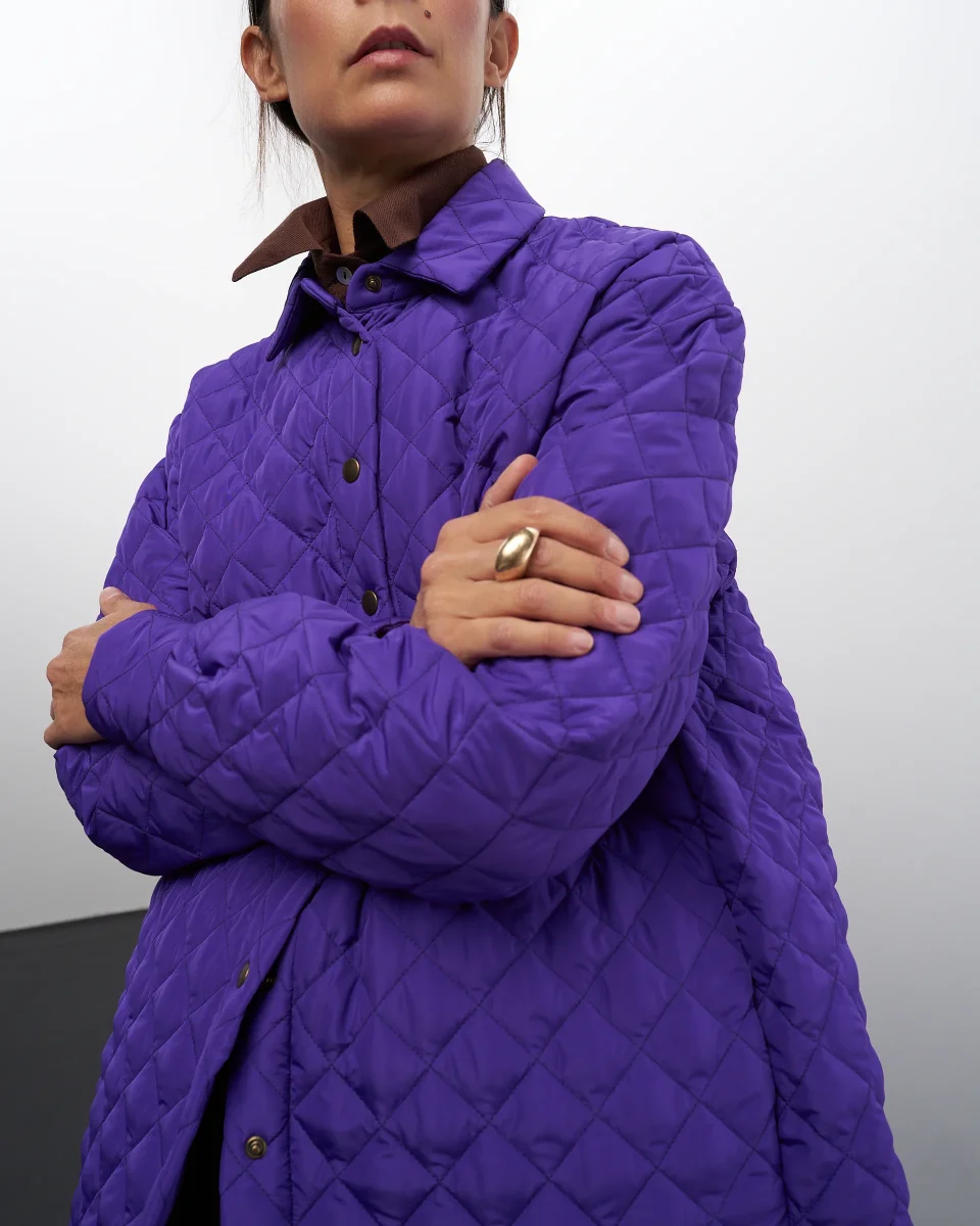 Giacca Kyoko | Trapuntato Viola - immagine 6
