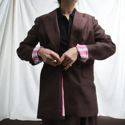 Blazer Lucio | Lino Cioccolato