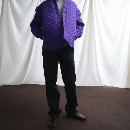 Giacca Kyoko | Trapuntato Viola-Verde UOMO