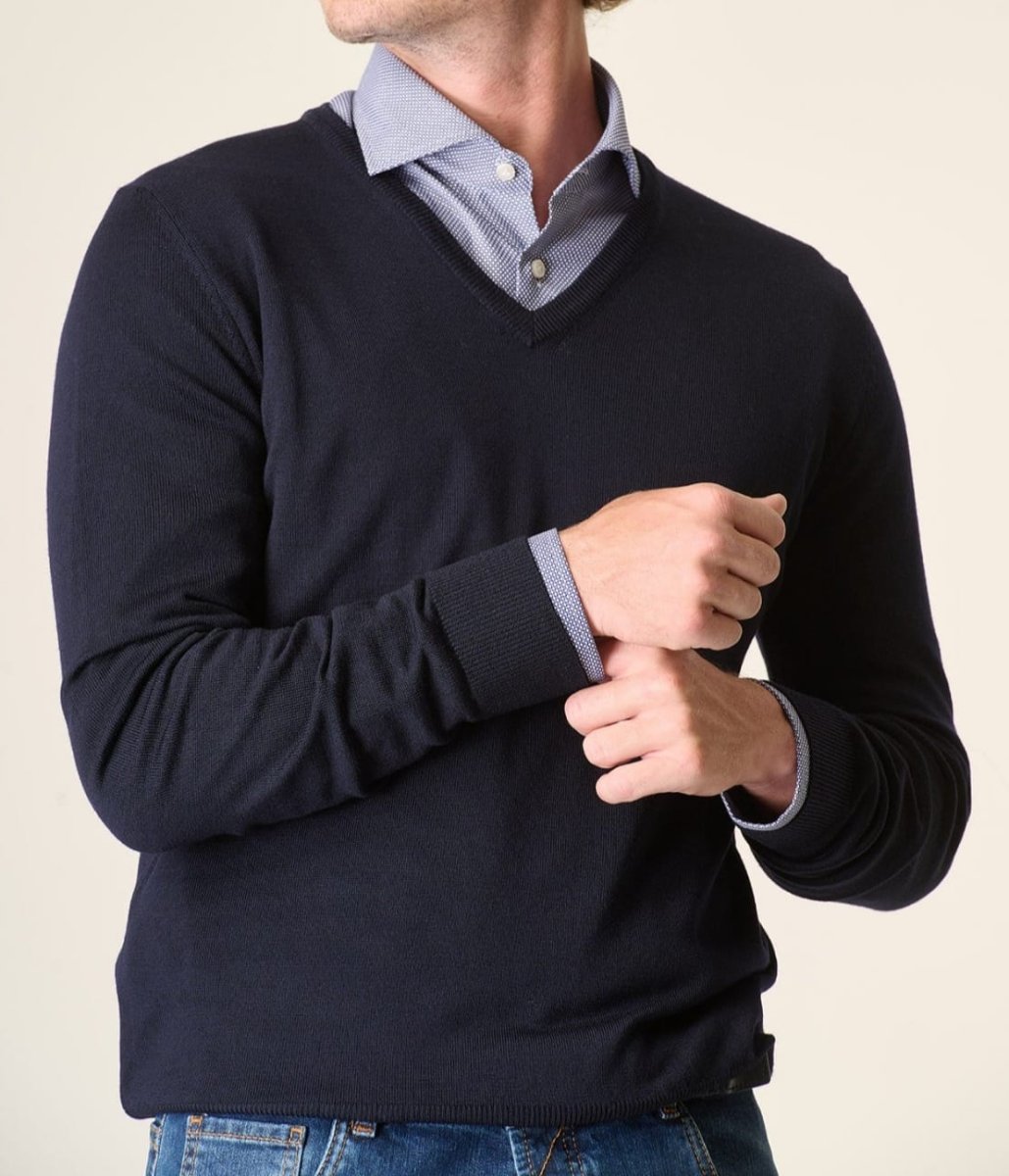 Pullover scollo a v - immagine 6