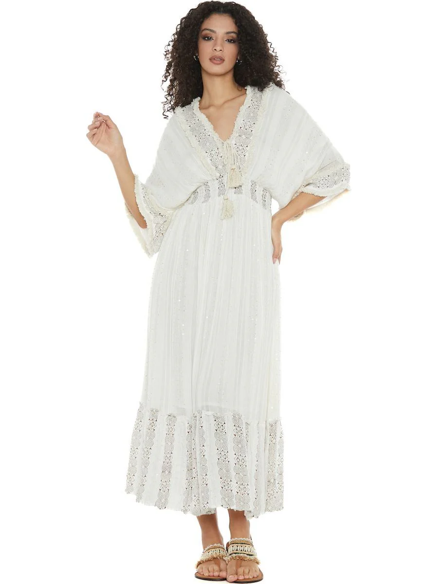 S24D201 - Vestito lungo Mangrovie Trip Baba Design