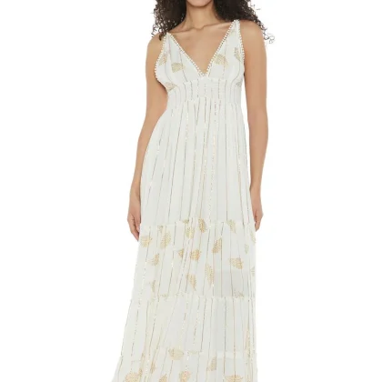 S24D206 - Vestito lungo Blossom Orchid Baba Design