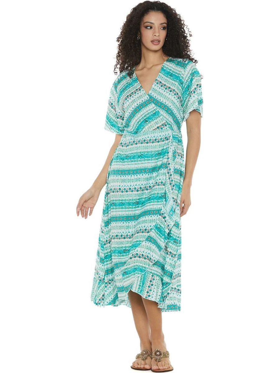 S24D300 - Vestito ad incrocio Begonia Spring Baba Design - immagine 2