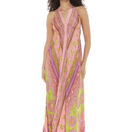 S24D319 - Vestito lungo Guanabana Desert Baba Design