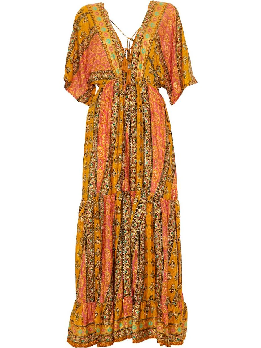 S24D323 - Vestito lungo Dipladenia Beach Baba Design - immagine 3