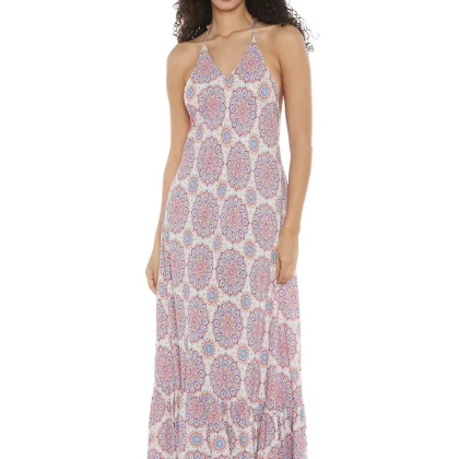 S24D49 - Vestito lungo Floating Lotus Baba Design