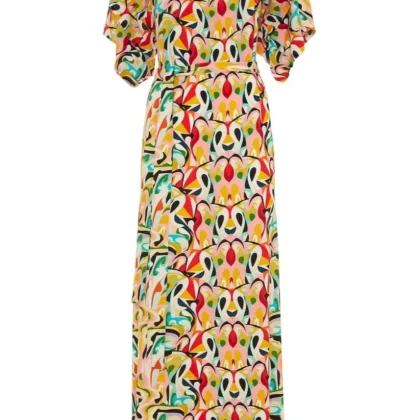 S24HBD08 - Vestito lungo Sunny Psychotria Happy Baba di Baba Design