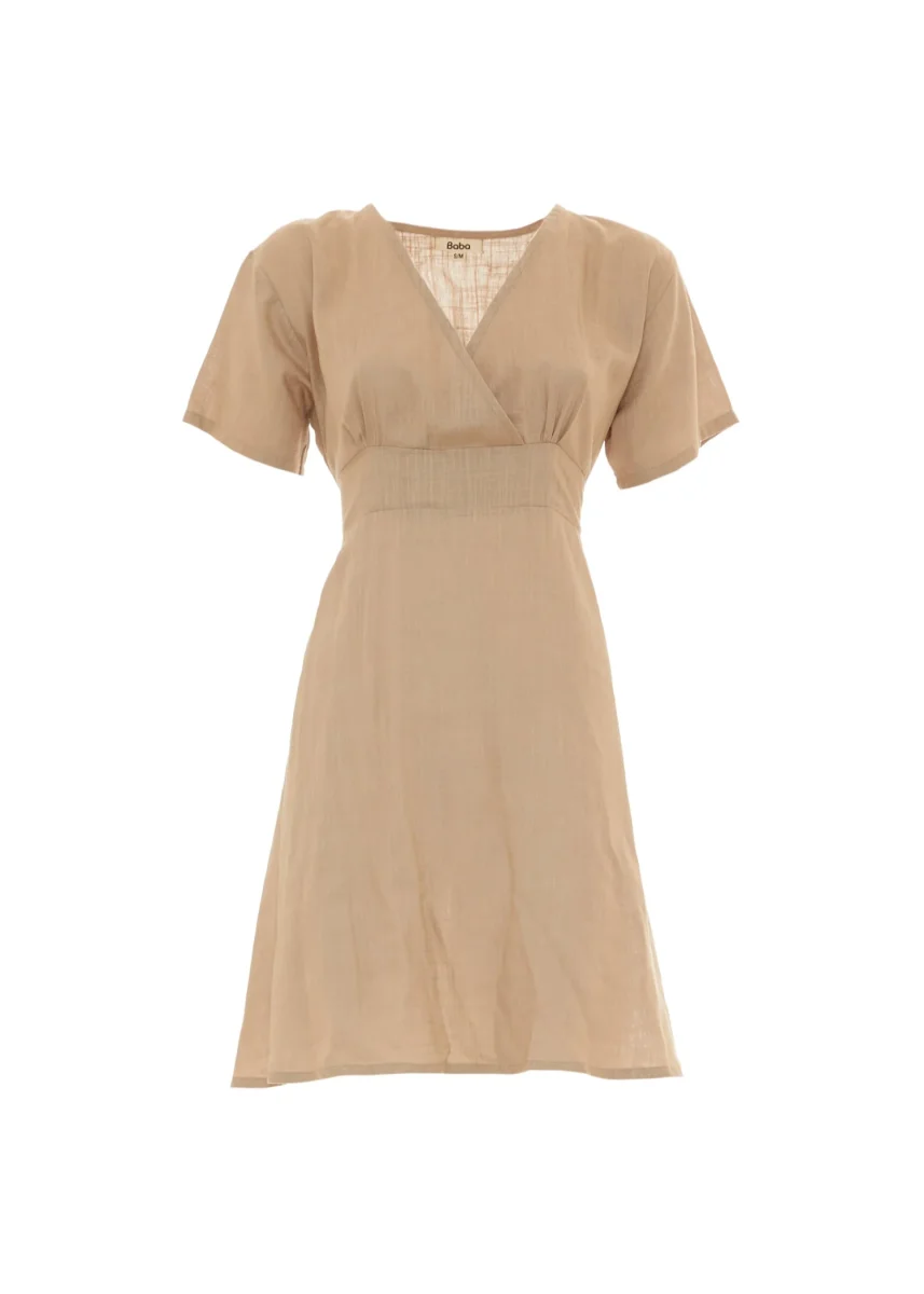 S25D100 - Vestito svasato Linen Lux di Baba Design - immagine 4