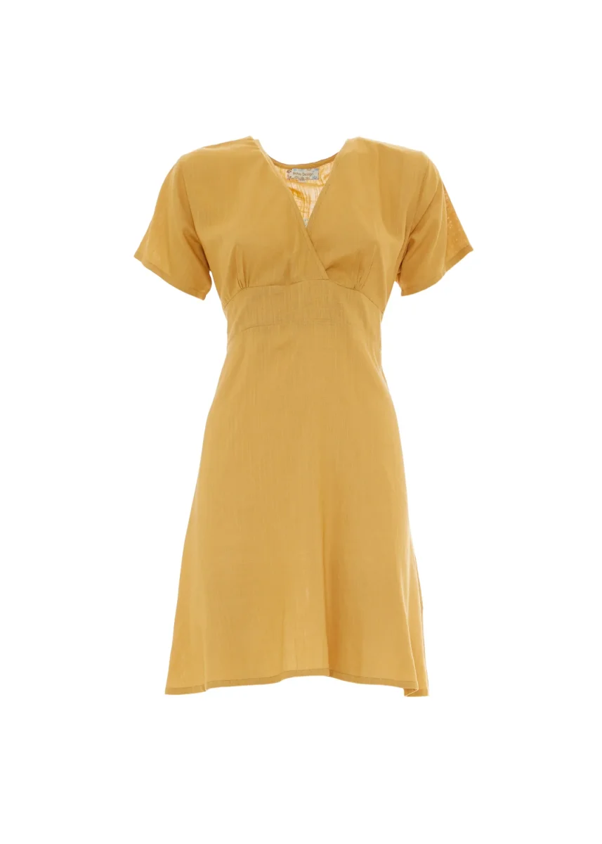 S25D100 - Vestito svasato Linen Lux di Baba Design - immagine 8