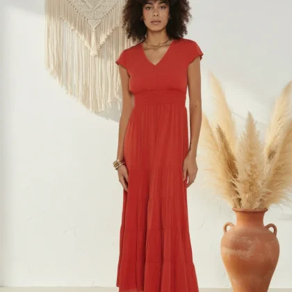 S25D105 - Vestito lungo Sunny Escape di Baba Design