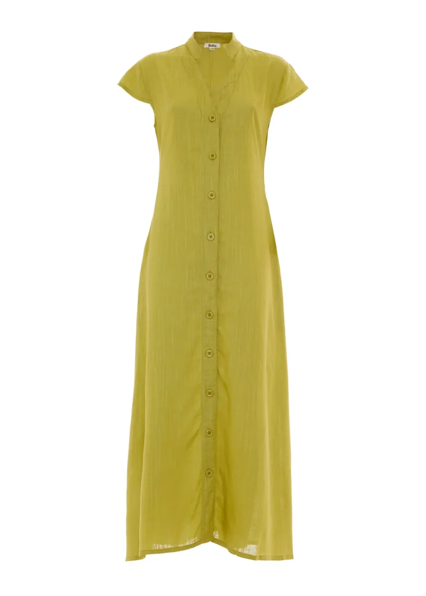 S25D106 - Vestito lungo Linen Lux di Baba Design - immagine 4