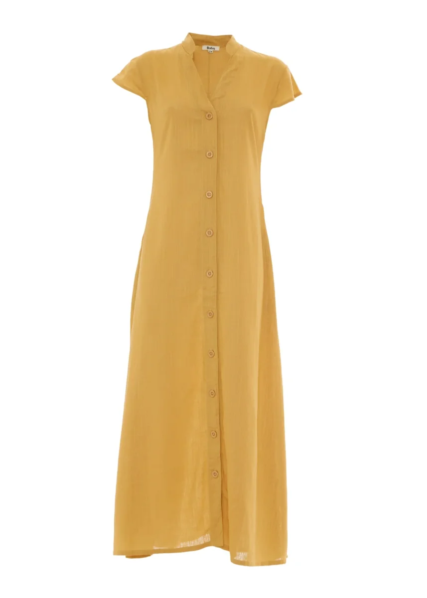 S25D106 - Vestito lungo Linen Lux di Baba Design - immagine 5