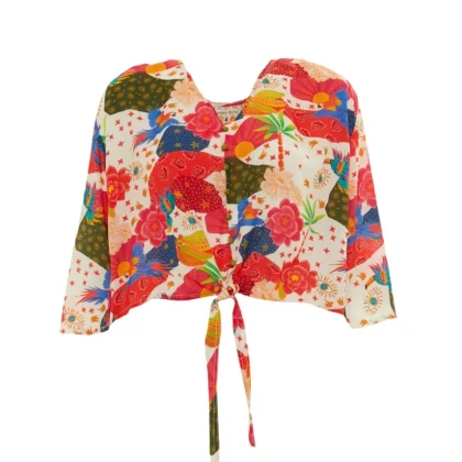 S25HBT05 - Camicetta Tropical Parrot Happy Baba di Baba Design