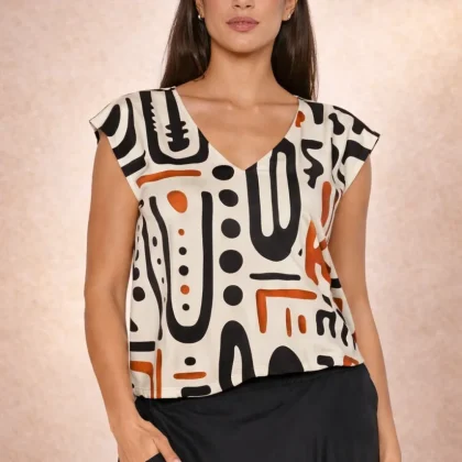 S26T702 Top Afro Sand Baba Design