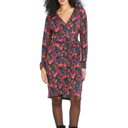 W22D21 - Abito incrociato Autumn Paisley Baba Design