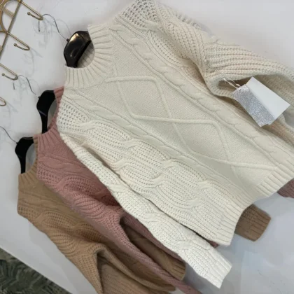 MAGLIONE IN LANA MEZZO COLLO ART.QC93454