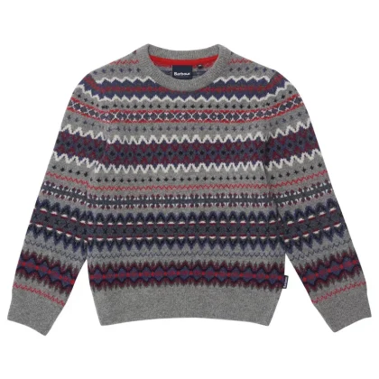Barbour kid's maglia bambino in lana jacquard a fantasia
