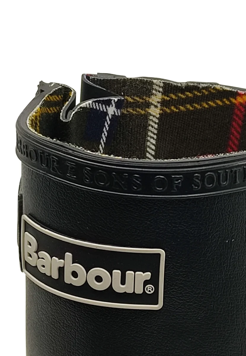 Barbour kid's stivale teen nero con logo - immagine 9