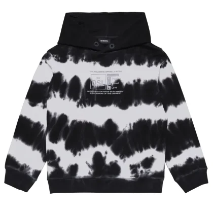 Diesel Kid felpa bambino summera83 over in cotone tie dye
