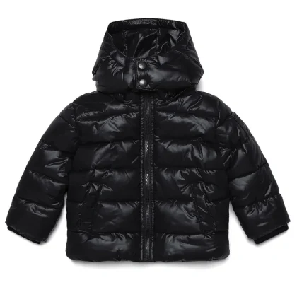 Diesel Kid giacca Jwanb baby boy nera in nylon