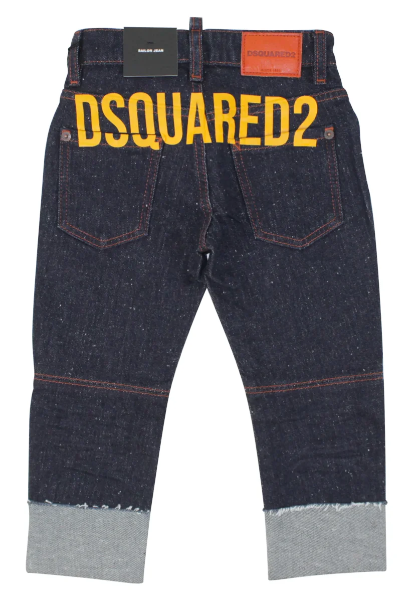 Dsquared2 teen Sailor jeans in denim di cotone - immagine 3