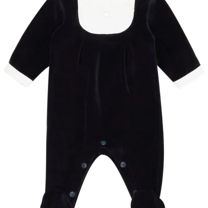 Emporio Armani tutina baby boy blu in ciniglia