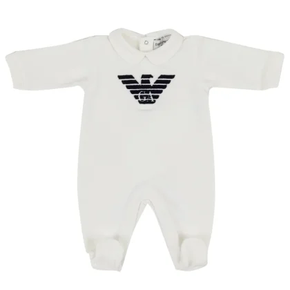 Emporio Armani tutina baby boy burro in cotone