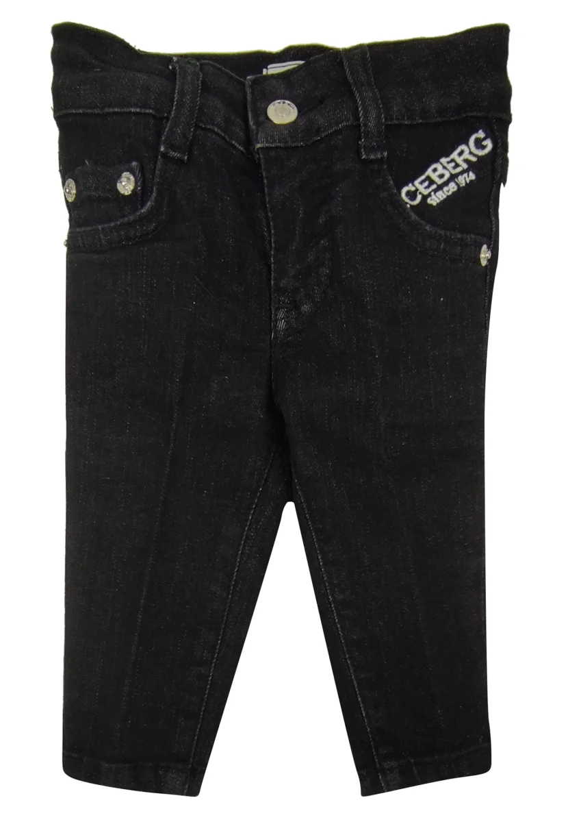Ice Iceberg jeans baby boy nero in cotone stretch