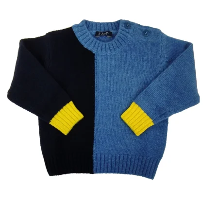 Il Gufo maglia baby boy in lana color block