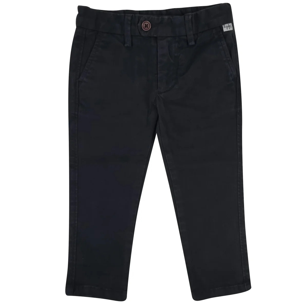 Il Gufo pantalone bambino blu in cotone