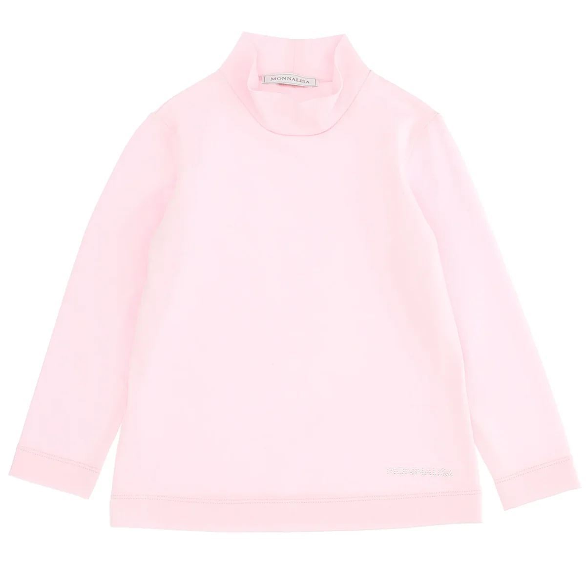 Monnalisa lupetto bambina rosa in cotone stretch