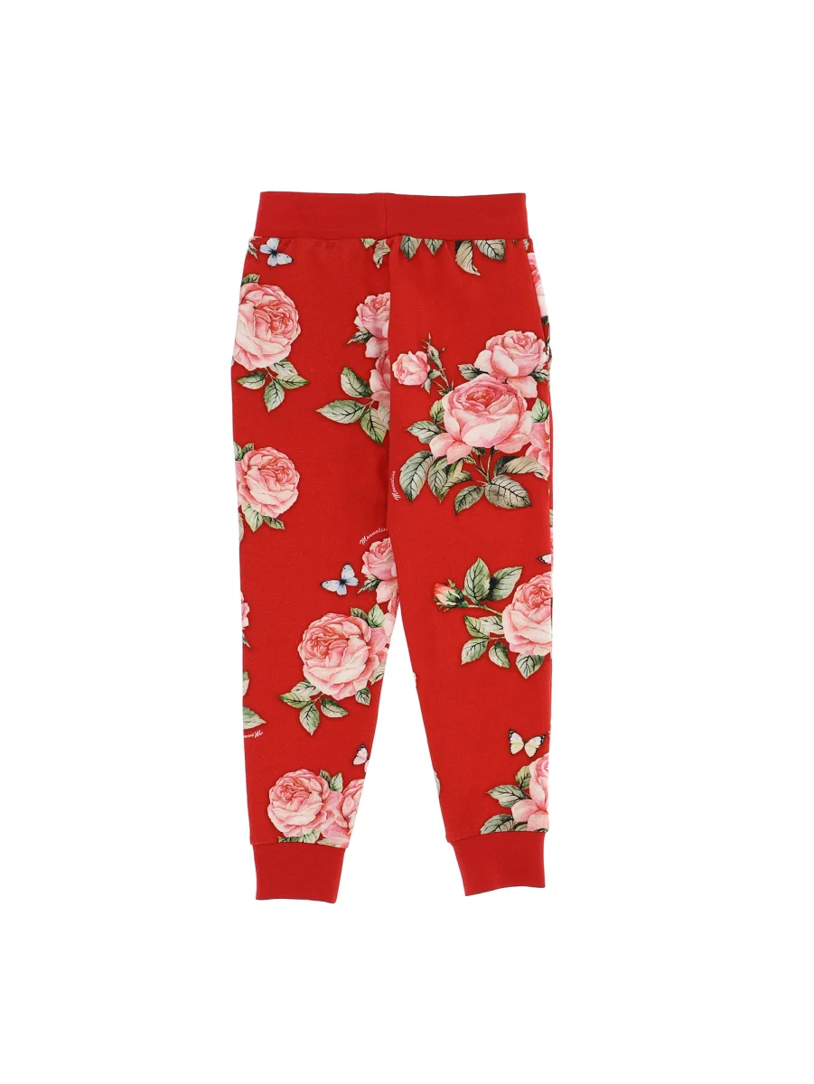 Monnalisa bambina pantalone rosso in felpa di cotone - immagine 3