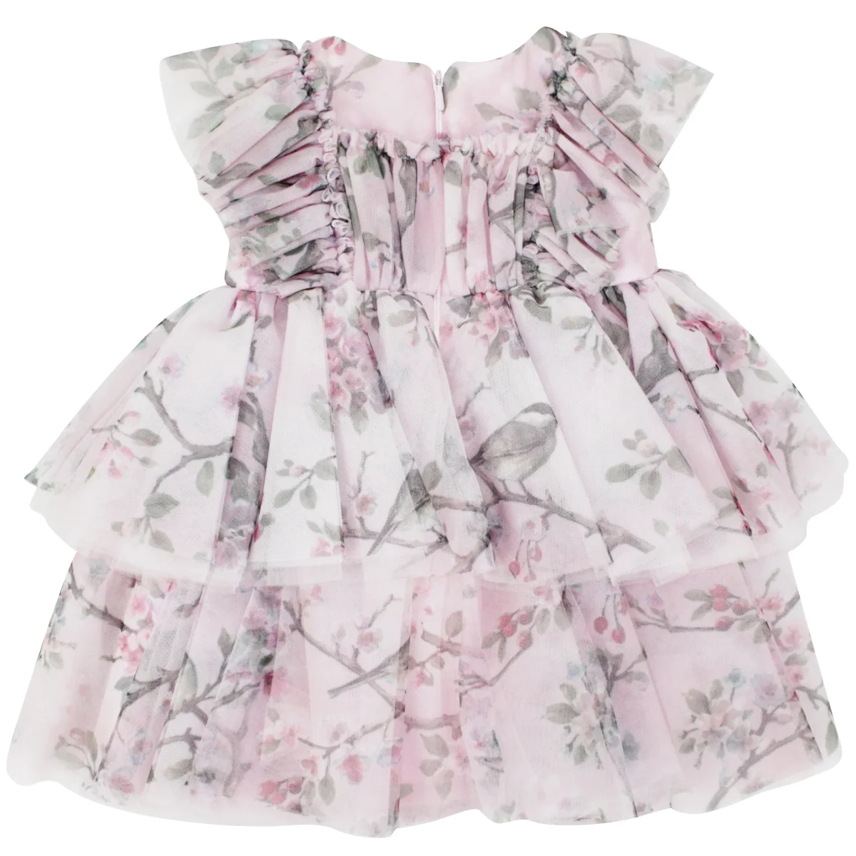 Monnalisa abito bambina in tulle stampato - immagine 3