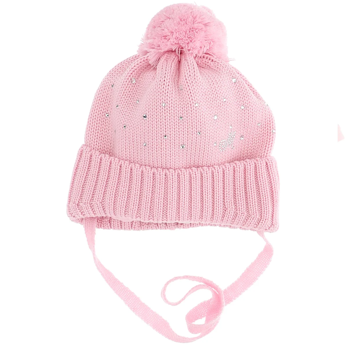 Monnalisa baby girl cappello rosa antico in lana - immagine 2
