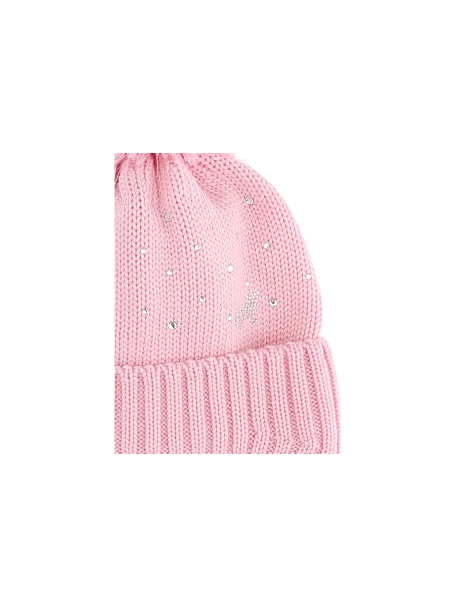 Monnalisa baby girl cappello rosa antico in lana - immagine 4