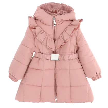 Monnalisa baby girl giubbino rosa con ruches