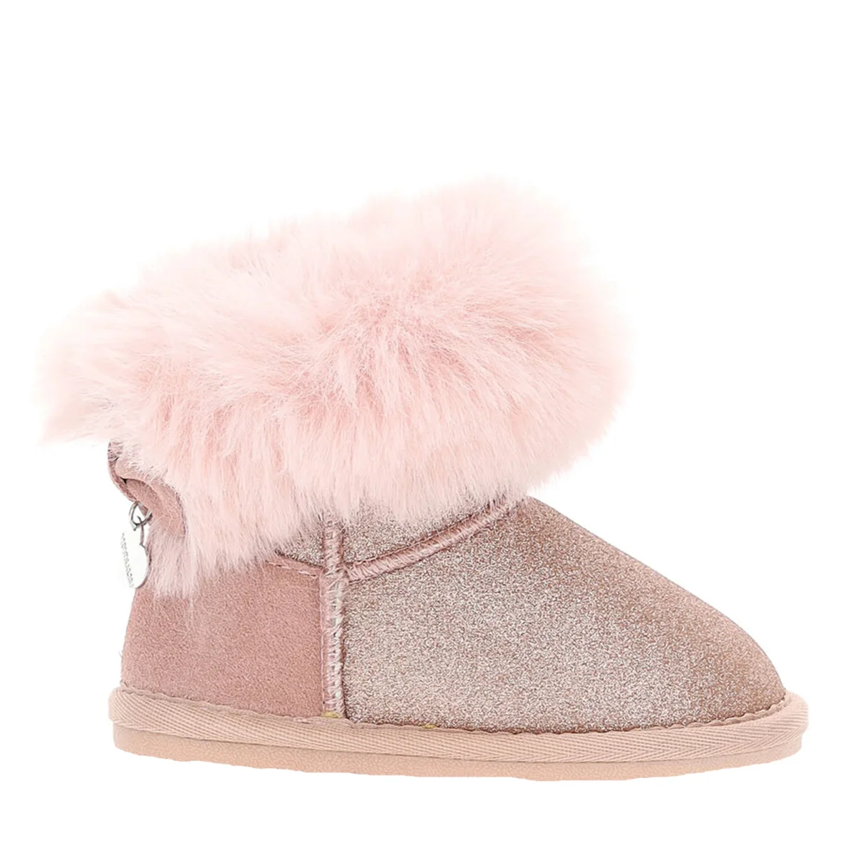 Monnalisa bambina stivali glitter rosa in pelle - immagine 3