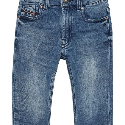 Diesel Kid jeans D-Jools-b neonato in cotone effetto denim