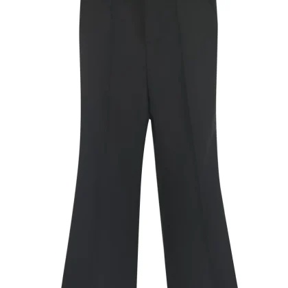 Elisabetta Franchi La Mia Bambina pantalone ragazza nero in crepe
