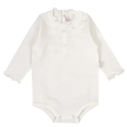 Il Gufo body latte neonata in jersey di cotone