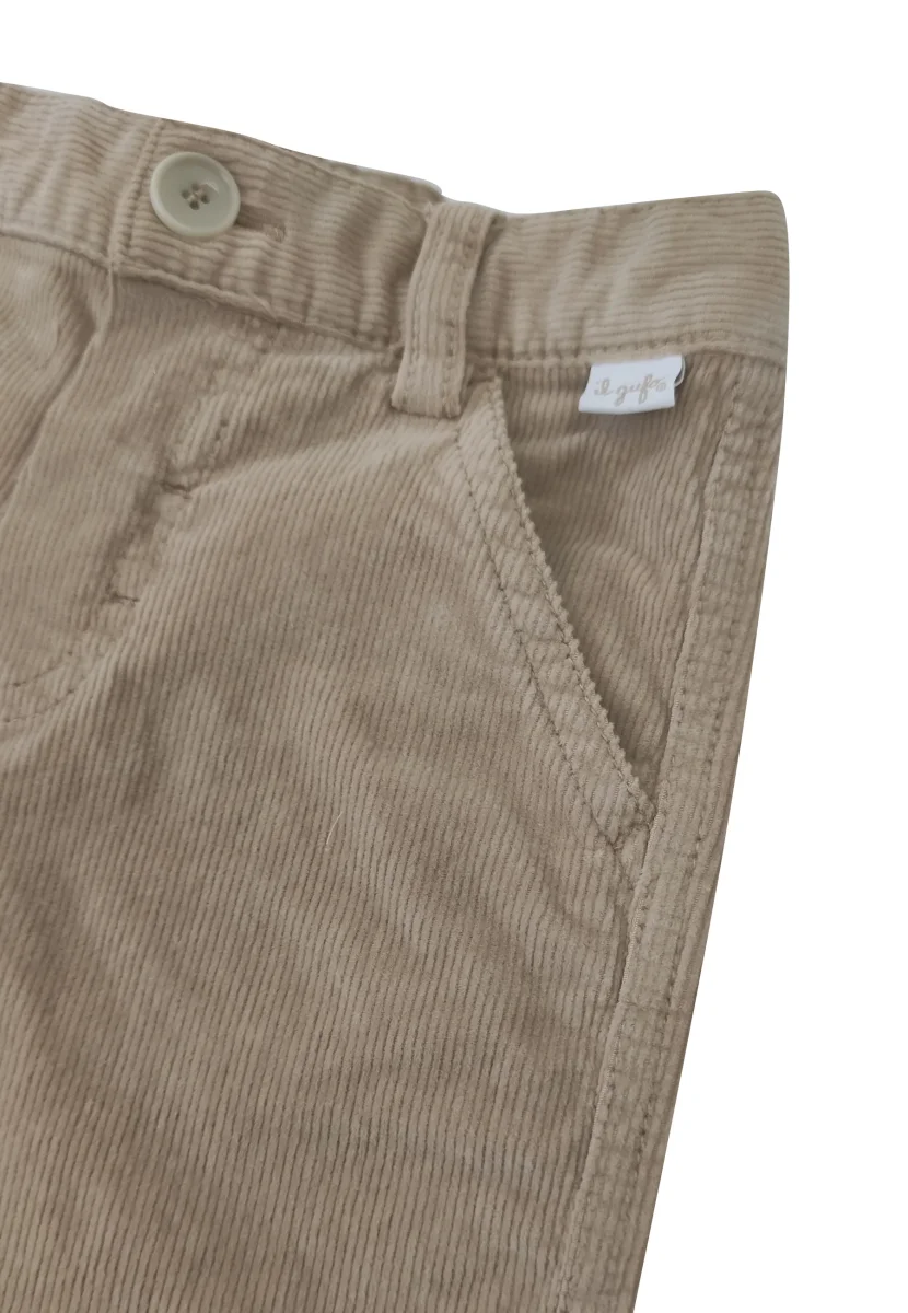 Il Gufo pantalone zenzero neonato in velluto - immagine 4