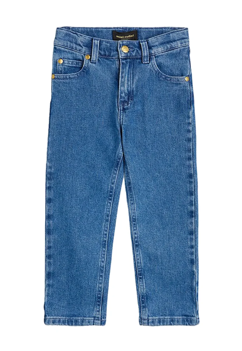 Mini Rodini jeans blu bambino in cotone biologico