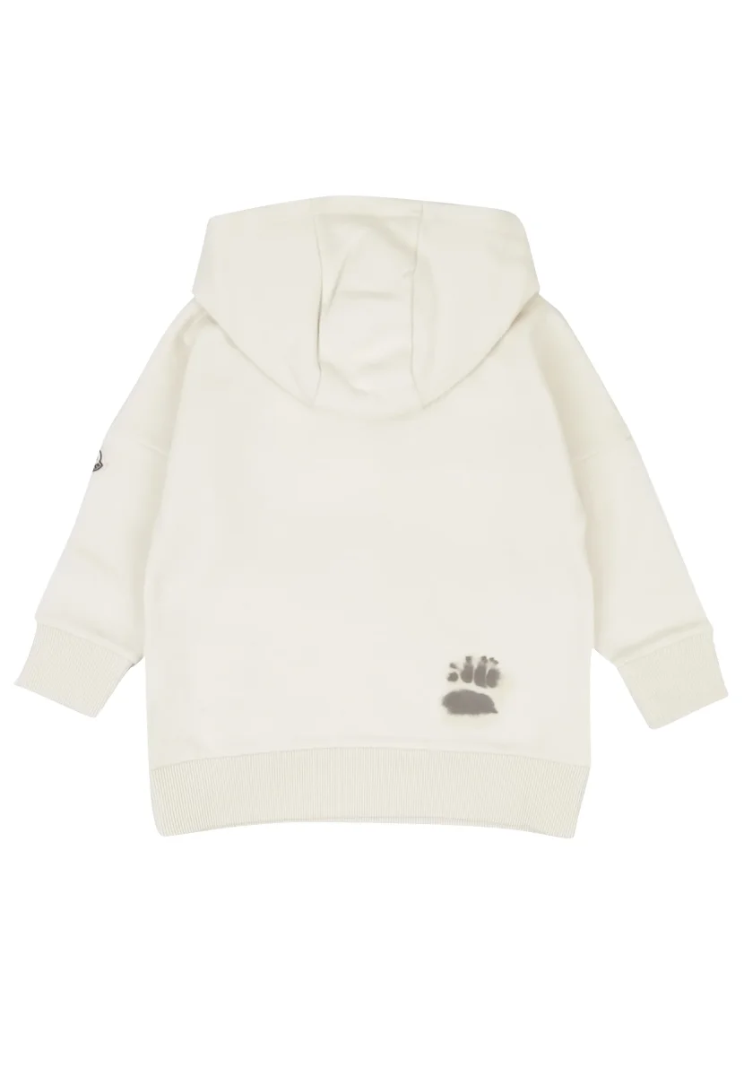 Moncler Enfant vestito panna bambina in felpa di cotone - immagine 3