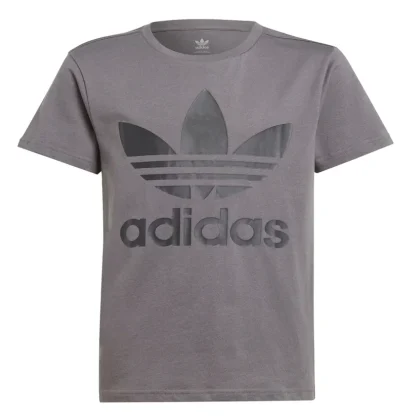 Adidas t-shirt grigia bambino in cotone